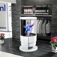 Ventilador de Proyección Holográfica 5D HAVisikr con Pantalla Cilíndrica de 360 Grados, LED, Control por WIFI/Bluetooth, para Interiores, OEM, 1 Año de Garantía