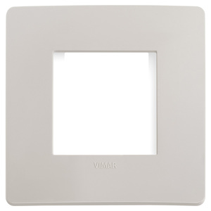 Vimar Plana Up 2M <b>Plate</b> Matt Dolomite Grey 9.7x12.5 Cm Wall <b>Switch</b> Cover - Product Image 1