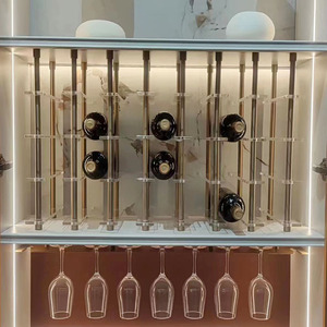 High-Transparency Acrylic Wine Rack for Villa Bars Hotels Home Decor <b>Side</b> Cabinets - Product Image 4
