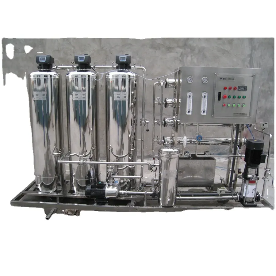 2000LPH مرحلتين نظام لمعالجة مياه التناضح العكسي/المعدنية ماكينة تنقية المياه/مياه الشرب RO آلة معالجة المياه