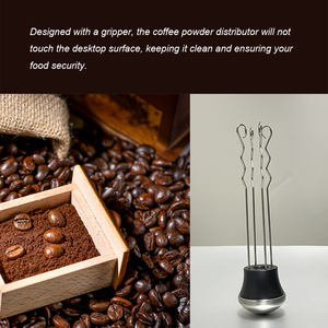 Accesorios para Espresso, Agitador de Bebidas Personalizado, Herramientas para Espresso, Distribuidor de Agujas para Espresso Manual, Mango de Madera Maciza - Product Image 4