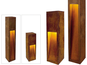 Luces Modernas Rectangulares de Acero Corten para Caminos de Jardín - Product Image 5