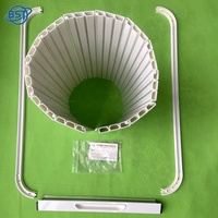 Meubles de camping-car : Volet roulant à lattes argenté en ABS PVC, porte de toilette de camping-car, porte tambour pour armoire de cuisine