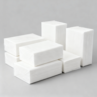 Mouchoirs en papier blancs 3 plis en pâte de bois vierge, imprimés sur mesure avec logo, style boîte, pour emballage de détail et usage domestique, MOQ 1*40 HQ