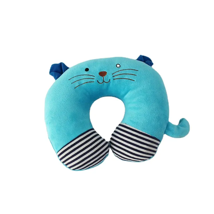 Custom Plush Toy Cat U-shaped Neck Pillow Cushion for Office People & Travelers to Relax & Stress Relief