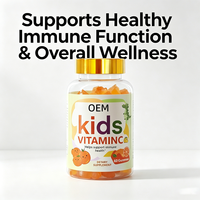 Gummies de vitamine C en vrac pour enfants, saveur orange, complexe nutritif doux pour stimuler la santé du système immunitaire des enfants, complément alimentaire