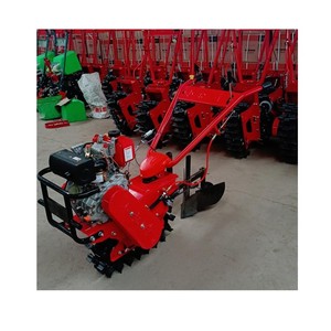 Crawler Chain Track Type Gasoline diesel <b>Micro</b>-tiller Rotary Tiller Furrowing Ridging Turning Soil Fertilizer Sowing <b>Machine</b> - Product Image 4