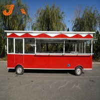Camion de restauration mobile, camionnette à café de style bus, chariot de traiteur, chariot à burgers et frites, voiture de restauration, bar mobile, restauration rapide, résistant à la rouille, alimentation intégrée