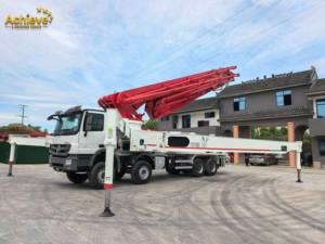 Pompa Beton Mobile PUTZMEISTER M56-5RZ Bekas dengan Jam Kerja Rendah, Boom 56m, Sistem Tekanan Tinggi, Mesin Handal - Product Image 4