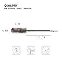 8.0mm Big Rounded Top Bits-Bits de pédicure