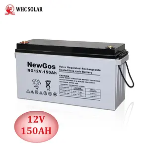 大容量12V 150Ah太阳能电池板电池深循环可充电储能电池凝胶铅酸电池