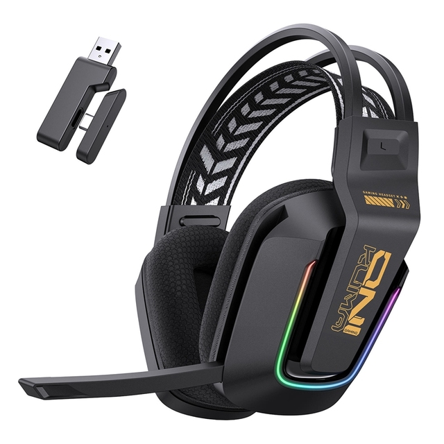 Factory ONIKUMA GT828 Wireless Gaming Headset Tri-mode Noise Cancelling Detachable Mic Mobile Phone Headphones