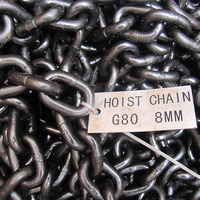 Cadena de Acero de Alta Calidad para Elevación, Tratada Térmicamente, Negra, de 6mm-22mm de Diámetro, Galvanizada y Soldada