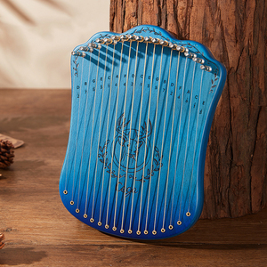 <span class=keywords><strong>Lyre</strong></span> classique de style élan à 17 cordes, à une seule planche, portable, petite harpe, vente en gros, petit <span class=keywords><strong>instrument</strong></span> pour débutants - Product Image 2