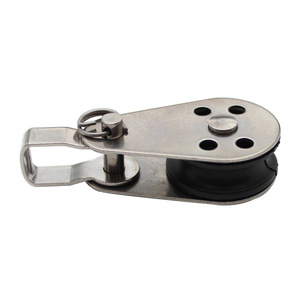 Stainless Steel M25 <b>Pulley</b> With Nylon Sheave For Boat Marine Hardware Repair Replacement - Product Image 3