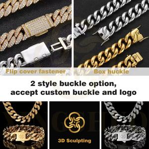 Dây chuyền vàng 18k kiểu Cuban Link bền chắc, bản to 18mm, món đồ nổi bật, phong cách Hip Hop, thích hợp cho các buổi tiệc, dành cho nam giới - Product Image 6