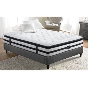 Hybrid soft high density foam compressed roll up full size spring bed mattresses in a box