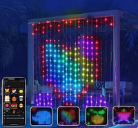 Guirlandes LED intelligentes pour rideaux, alimentation USB, décoration de fenêtre de Noël, télécommande pour fêtes, événements, décors de scène, décoration de maison et de magasin