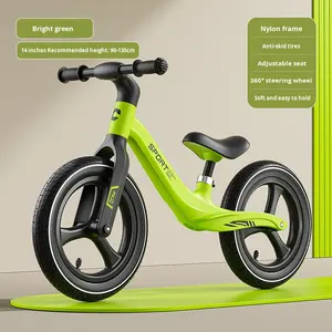 Vélo d'équilibre <span class=keywords><strong>pour</strong></span> enfants <span class=keywords><strong>14</strong></span> <span class=keywords><strong>pouces</strong></span> et 12 <span class=keywords><strong>pouces</strong></span>, cadre en nylon sans pédales, <span class=keywords><strong>pour</strong></span> les enfants de 1 à 6 ans - Product Image 2