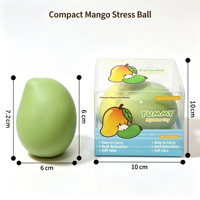 Jouet anti-stress à succès en stock : mangue à presser relaxante, changeante de couleur, son croquant, présentée en boîte