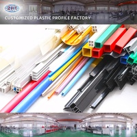 China Perfiles de plástico cuadrados extruidos de ABS personalizados Muestra gratis UPVC Trunking eléctrico Extrusión de PVC Perfiles cuadrados de plástico