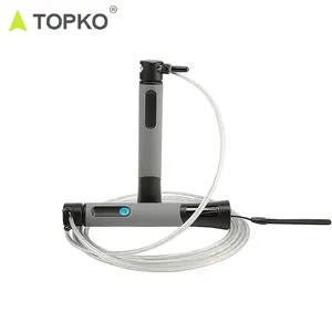 TOPKO immagazzinato corda per saltare intelligente con impugnatura in silicone per il fitness