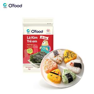 Algas O'Food para Niños, Bajas en Sodio y Nutritivas - 5g x 3 Paquetes, Algas Coreanas Asadas y Sazonadas, Venta al Por Mayor - Product Image 1
