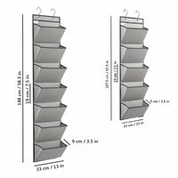Soporte para archivos montado en la pared, organizador de correo para colgar en la puerta, bolsa de almacenamiento de documentos, papeles, revistas, ahorro de espacio
