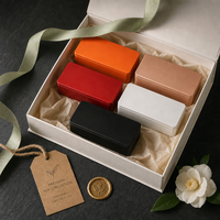 Boîte à thé rectangulaire en métal brossé mat avec couvercle, pour bonbons, chocolat, stockage hermétique, qualité alimentaire, pour thé en vrac, vente en gros