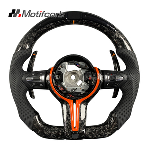 Volante de fibra de carbono forjado con LED personalizado para BMW 330i 440i M2 M3 M4 M5 M6 F10 F30 X3 X5 F15 F16 F18 Serie F 2010-2018 - Product Image 1