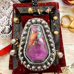 Trendy Orange Dahlia Copper Turquoise <b>Ring</b> 925 Sterling <b>Silver</b> Wedding Gemstone <b>Rings</b> for Women's Claw <b>Set</b> Anniversary Jewelry - Product Image 3