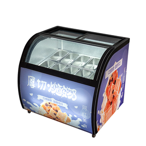 Tủ Trưng Bày Kem Cứng Tủ Đông Sữa Chua Đồ Ăn Nhẹ Tủ Trưng Bày Gelato Theo Yêu Cầu Để Bán - Product Image 1