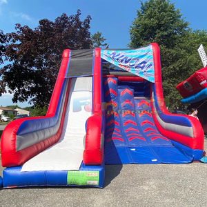 Giant outdoor party jumpers bouncy castle combo bounce house jump <b>inflatable</b> ninja wall slide for kids - Product Image 2