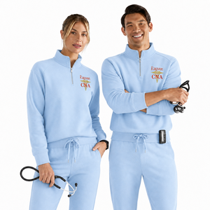 Sudadera con cremallera de cuarto de cierre, personalizada, con bordado de Caduceo CNA, antiencogimiento, para invierno y otoño, para dropshipping POD en Etsy y Shopify - Product Image 3