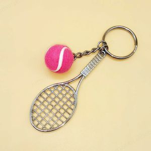 Llavero Creativo de Aleación con Forma de Pelota y Raqueta de Tenis, Bonito Regalo Promocional Publicitario para Actividades Deportivas, Venta al por Mayor - Product Image 4