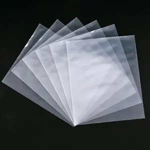 Professional Customized Big Sizes And Thickness Pe Flat Top Open Clear Poly Bag Ldpe Plastic Bags