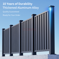 Clôture en aluminium moderne minimaliste fabriquée en Chine, garde-corps en aluminium d'art extérieur pour mur de jardin, villa, cour