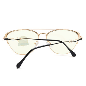 Gafas de Sol Grises con Protección Anti Luz Azul, Montura Metálica Completa, Gafas de Mujer 50008 - Product Image 3