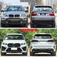 Kit de Conversión de Carrocería con Capó, Guardabarros, Faros Delanteros, Parachoques y Faldones Laterales para BMW X5 E70 2007-2013, Actualización al Estilo X5M LCI 2024