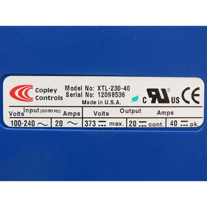 Copley ไดรฟ์ควบคุม Xenus XTL-230-40-R ไดรฟ์ AC จัดส่ง - Product Image 5