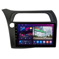 Autoradio 4G Android Carplay pour Honda Civic Hatchback, avec Navigation GPS, Lecteur Vidéo Multimédia Auto, Autoradio 4G