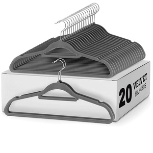 20 Set Fabric Skirt Wholesale Premium Kids <strong>Hanger</strong> Velvet Gold Velvet <strong>Hanger</strong> <strong>Clips</strong> Grey Baby Velvet <strong>Hangers</strong> - Product Image 1