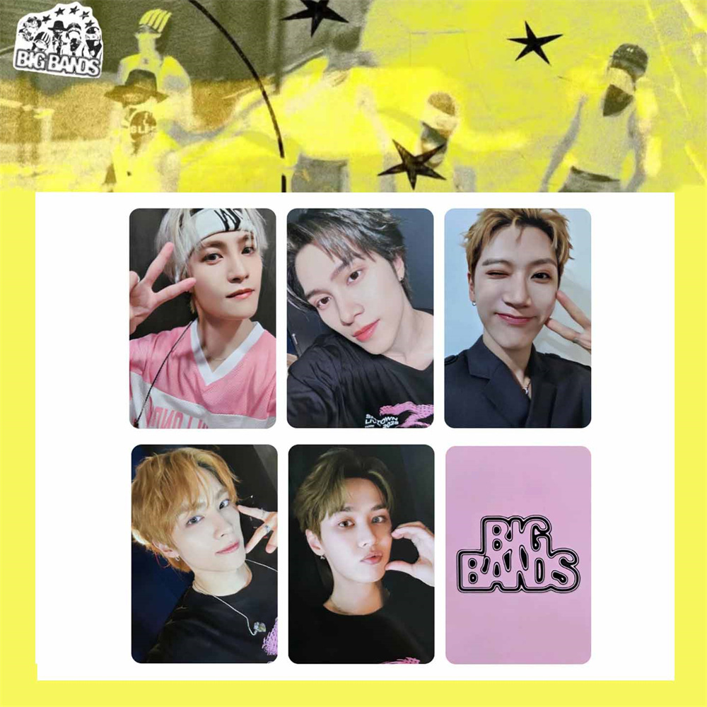 5Pcs/Set KPOP WayV BIG BANDS Album EL WM MS Ver Selfie Cards