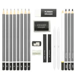 Bview Art Professional High Quality 20 Piece Artist Sketch Set For Sketching Drawing