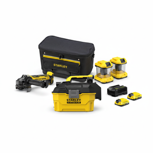 Kit Smerigliatrice Angolare a Batteria Brushless 18V V20 UTP0635 UTH0334 con Set Elettrico e Aspiratore Italia - Product Image 2
