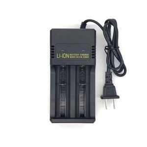 Çift USB 18650 pil şarj cihazı 110V/220V AC 3.7V silindirik lityum iyon piller için şarj edilebilir lityum iyon <span class=keywords><strong>2</strong></span>-Slot şarj - Product Image 1