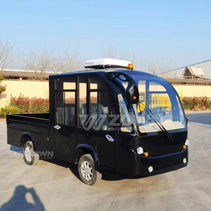 Voiture électrique de tourisme 4 places noire à coffre ouvert pour parcs et stations balnéaires - Product Image 4