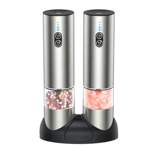 2022 NEW Pepper Grinder Stainless Gravity Automatic Mill with Electric Salt Pepper Grinder