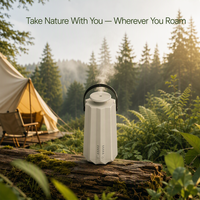 Diffuseur WiFi Portable Sans Fil 50ml 50m Extérieur Camping 300m² Voiture Plastique Application Minuteur 5 Niveaux Rechargeable Maison Voyage OEM