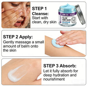 Bálsamo de Sebo de Res y Miel GHK-CU Vegano Orgánico de 60g, Hidratante Profundo, Nutritivo, Reafirmante para el Cuidado de la Piel, en Oferta - Product Image 4